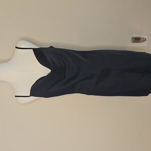 Nasty Gal Black Satin Mini Dress – Backless Cowl Neck Slip Style US 4